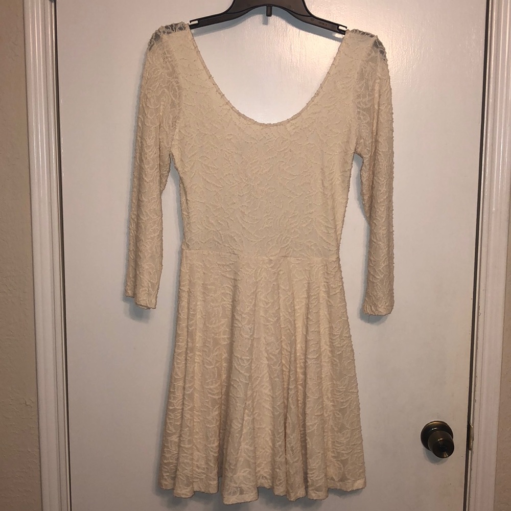 Abercrombie and Fitch cream lace dress